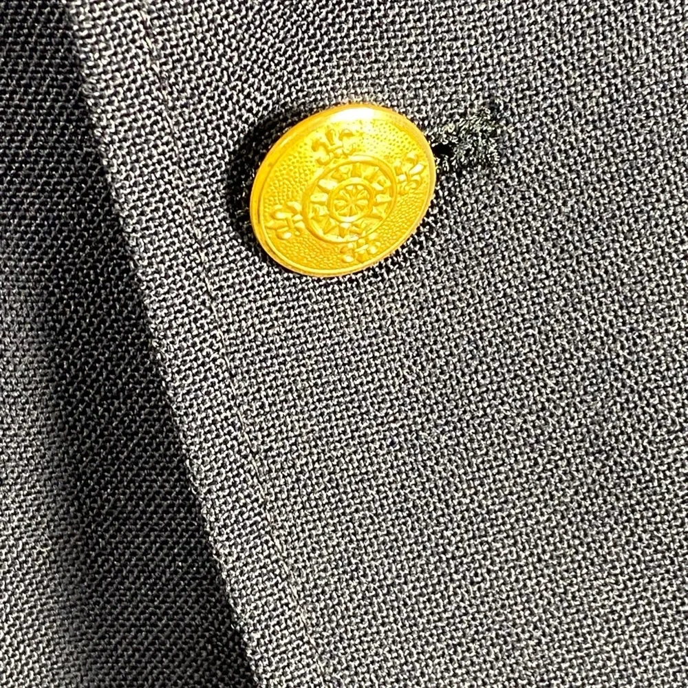 Classic Navy Blazer with Gold Buttons